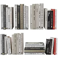 Variety of Books and Magazines with Different Colored Covers Arranged and Stacked on Shelf