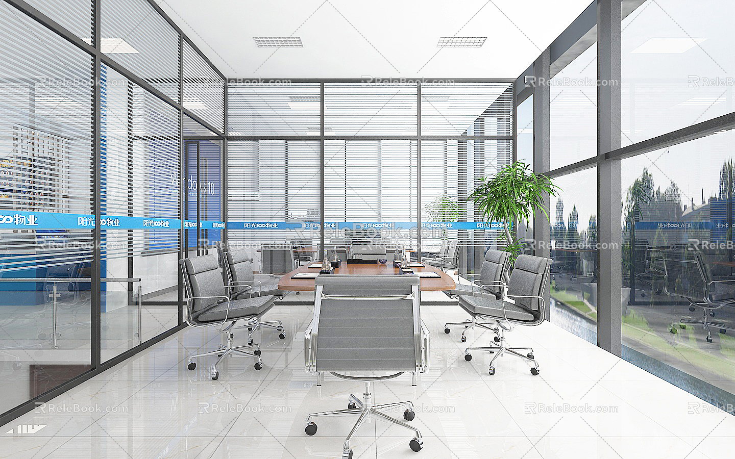 Modern Meeting Room Property Center model