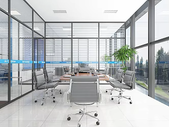 Modern Meeting Room Property Center 3d model