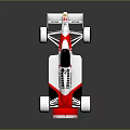 Honda Formula Racing Car With White Red Livery Number 12 Aerodynamic Design