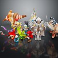 Modern Game Characters Cartoon Characters Anime Characters 3d model