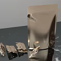 Elegant Modern Kitchen Decorative Ornament Set With Gold Metal And Glass Accents