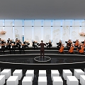 Recital Concert Office Building Business Activities Banquet Stage Exhibition Hall High-end Full Case 3d model