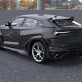 Lamborghini Urus Mesarui Coupe car with interior door opening and closing 3d model