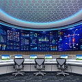 Monitoring room 3d model