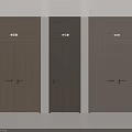 Modern Wooden Double Doors With Three Different Wood Tones In Interior Design