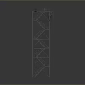 Industrial Metal Tower Structure With Spiral Staircase And Circular Platforms Design