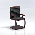 Modern Single Chair With Wooden Frame Black Cushion And Armrests Design