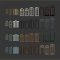 Various Decorative Casement Windows With Modern Styles And Multiple Design Options 3d model