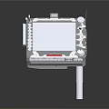 Anatomics Medical Console With Display Screen Keyboard And Control Knobs