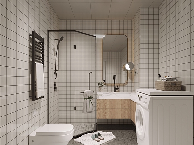 Nordic home toilet 3d model