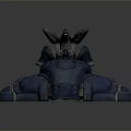 Futuristic Blue Mechanical Vehicle 3D Model With Armored Cockpit And Detailed Structural Design
