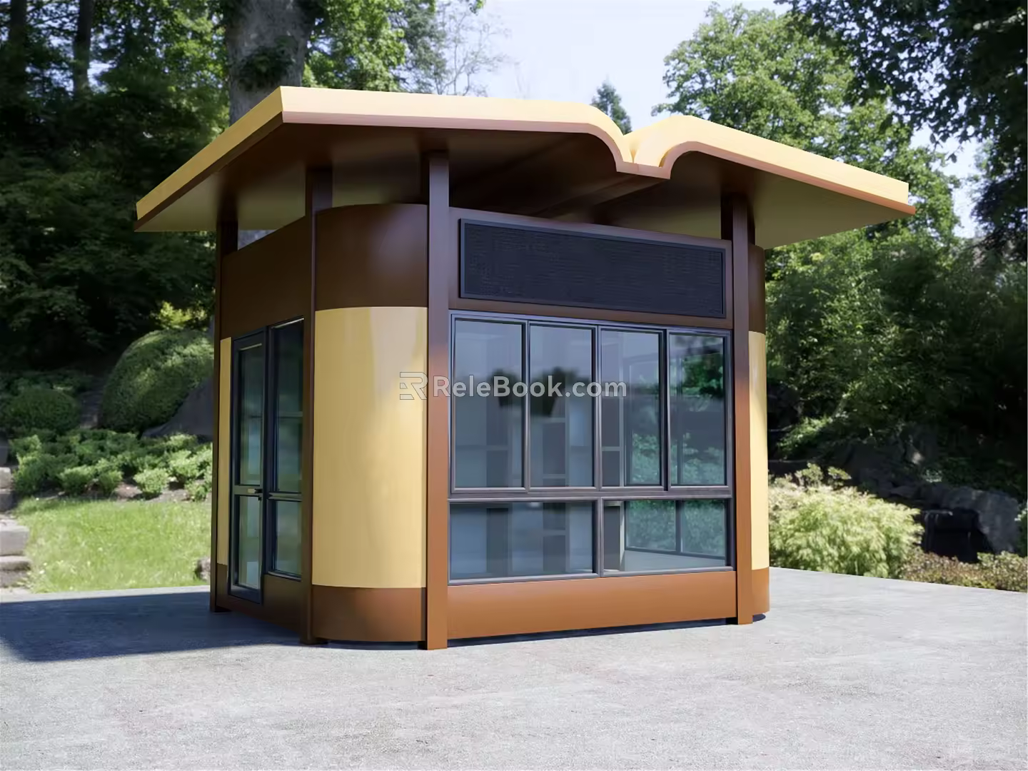 Modern Security Booth 3d model
