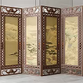 Screen partition 3d model