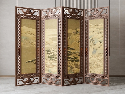 Screen partition 3d model