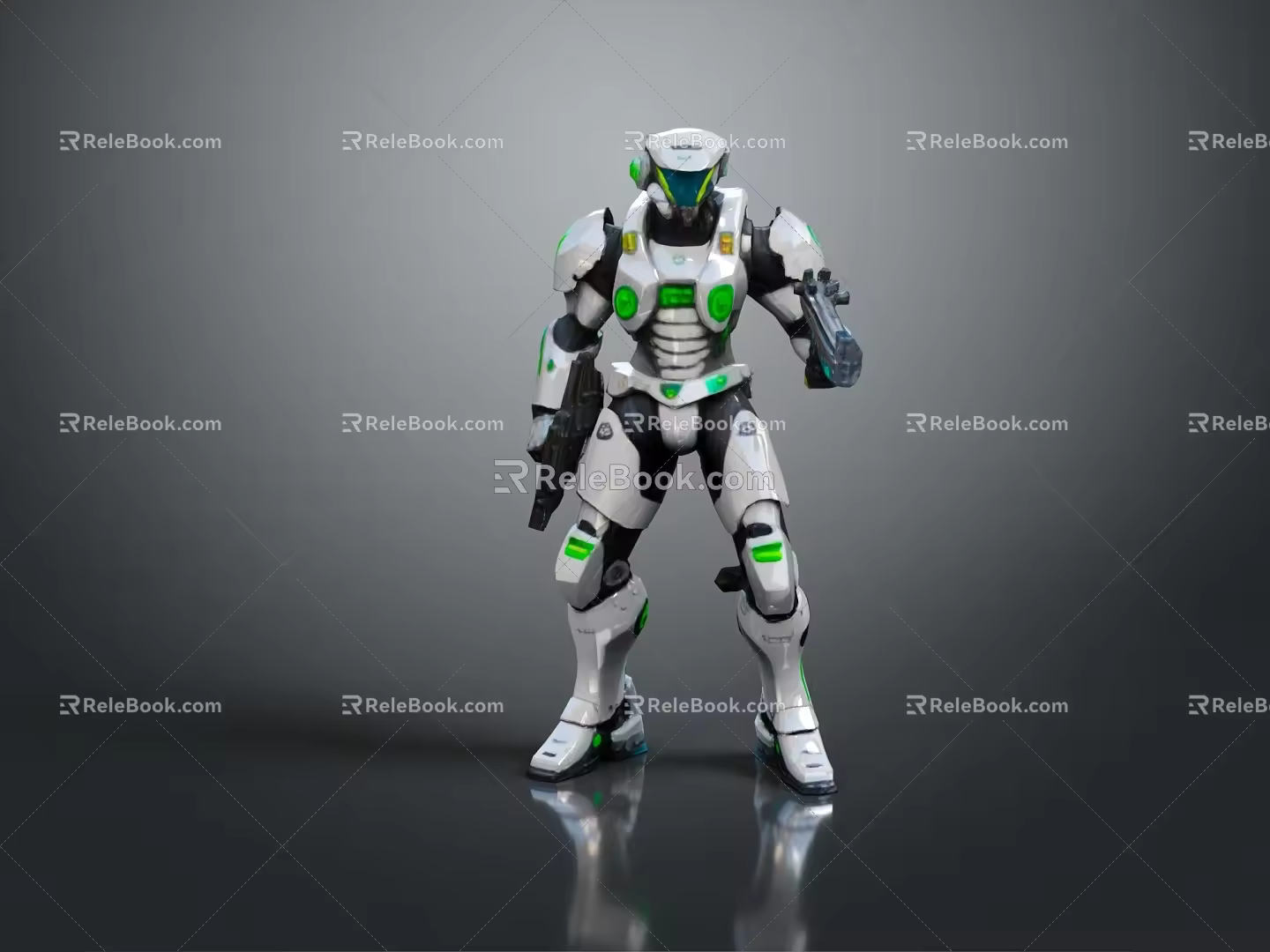 Robot Assistant Small Robot Butler Robot Butler Figure Game Figure 3d model
