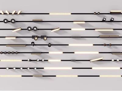 Modern LED Downlights And Spotlights For Contemporary Interior Lighting Design 3d model