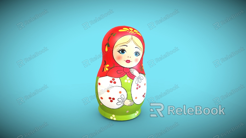 Russian Nesting Doll Open Toy Doll model