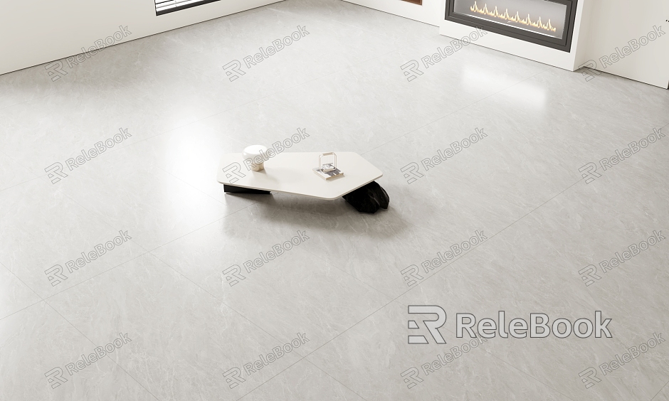 light gray floor tile marble floor model