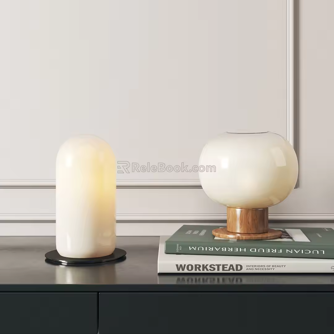 Modern table lamp 3d model