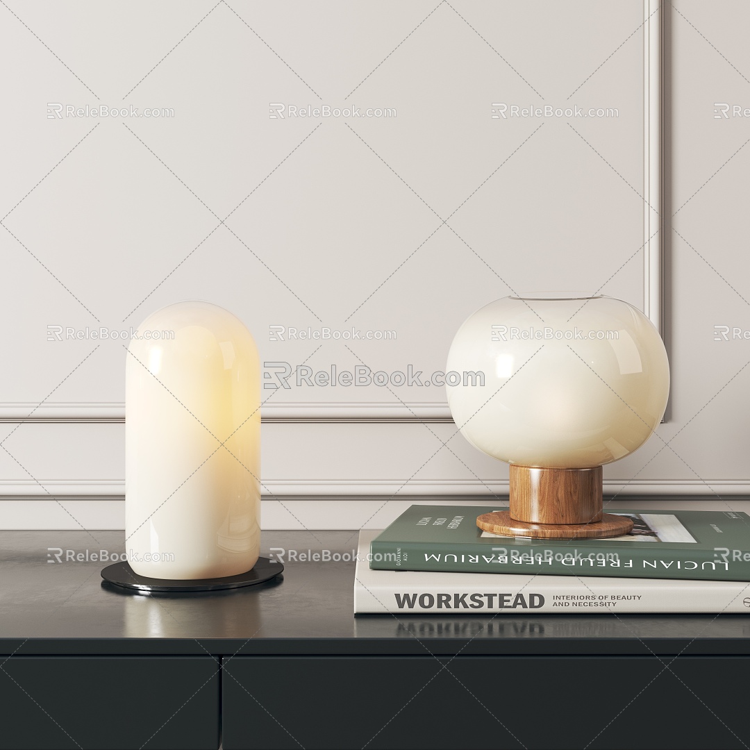 Modern table lamp 3d model