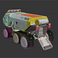 Space Exploration R1 900 Rover With Multiple Wheels For Mission Use 3d model