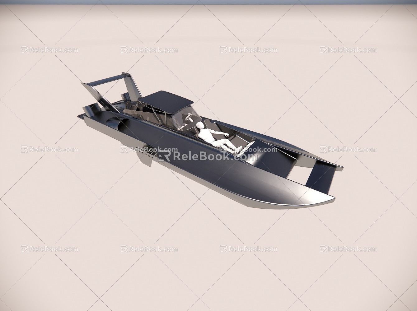 Luxury Speedboat 3d model