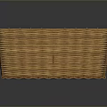Natural Woven Rectangular Wicker Basket Ideal For Household Storage And Organization