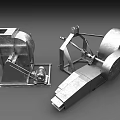 Industrial Mechanical Equipment With Metal Structure Motor Components And Rotating Parts