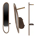 Stylish Arched Mirrors with Bronze Metal Frames for Modern Home Decoration