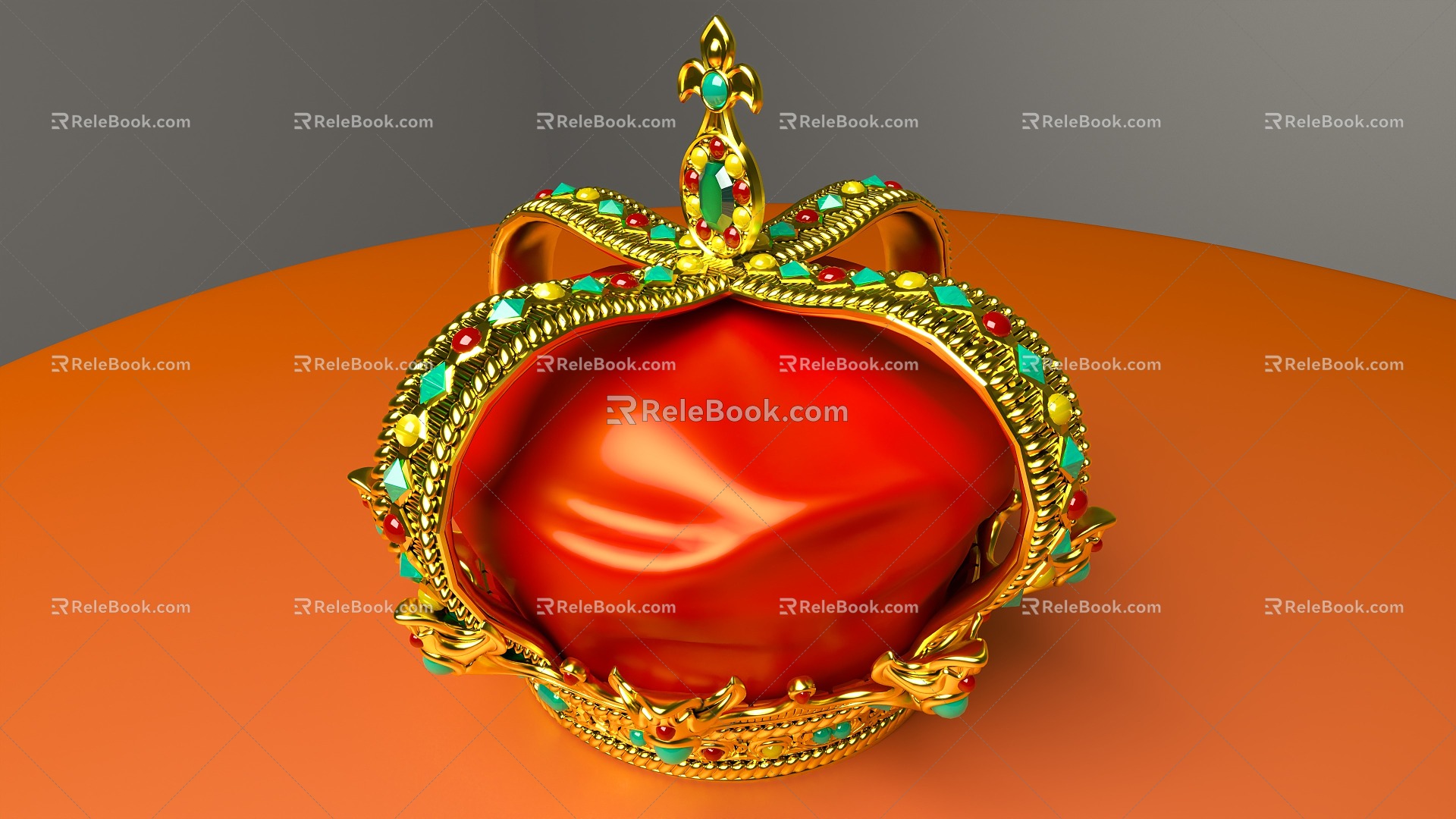 Crown Crown Hat Gem Jewelry 3d model