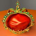 Crown Crown Hat Gem Jewelry 3d model