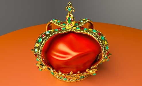 Crown Hat Gem Jewelry 3d model