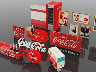Modern Coca-Cola Decorative Ornaments 3d model Modern Coca-Cola Decorative Ornaments 3d model