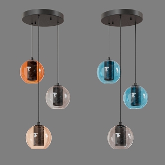 Simple chandelier 3d model