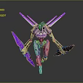 Mech warrior machine battle armor mechanical battle armor machine warrior battle robot game robot 3d model