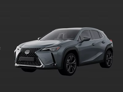 Lexus Gray SUV Modern Design With Distinctive Grille LED Headlights And Sleek Body 3d model