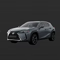 Lexus Gray SUV Modern Design With Distinctive Grille LED Headlights And Sleek Body