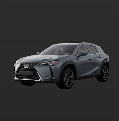 Lexus Gray SUV Modern Design With Distinctive Grille LED Headlights And Sleek Body 3d model