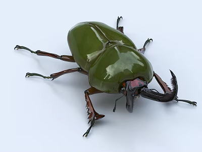 Green Shiny Jet Fighter With Sharp Wings And Metallic Body On White 3d model Green Shiny Jet Fighter With Sharp Wings And Metallic Body On White 3d model