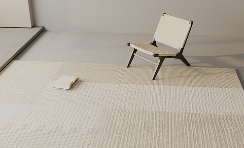 modern square carpet 3d model