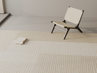 modern square carpet 3d model