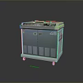 White Mobile Medical Apparatus With Glass Door Control Panel And Number 48