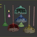 Vintage Speckled Chandeliers With Chain Hanging And Multiple Design Styles