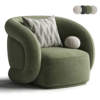 Modern Single Sofa Armchair 3d model