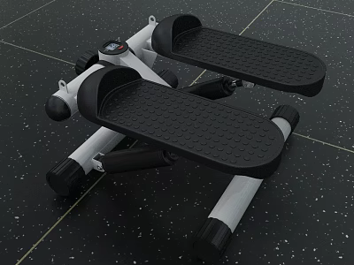 Home Fitness Stepper Machine With Non Slip Pedals And Digital Monitor For Exercise 3d model