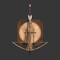 Modern crossbow mechanical crossbow shift bow 3d model