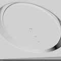 Circular Recessed Ceiling Design With LED Strip Lighting And Small Lights