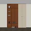 Middle style wardrobe 3d model