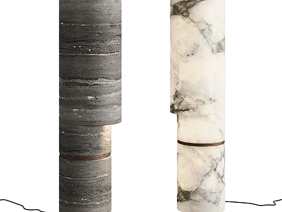 Modern Stone Floor Lamp Collection model